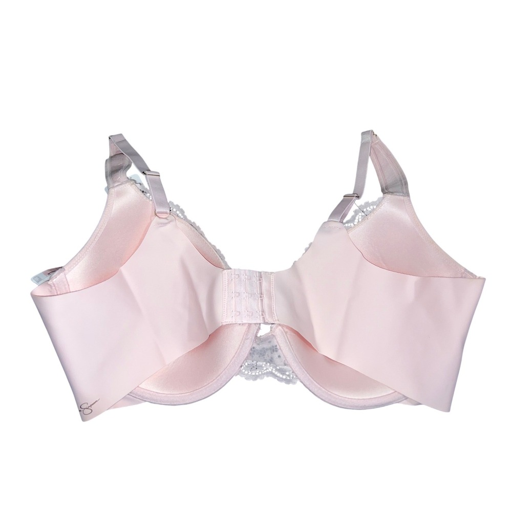 New Jessica Simpson Pink Lace Full Coverage Underwire Bra Size 42C - Picture 7 of 8